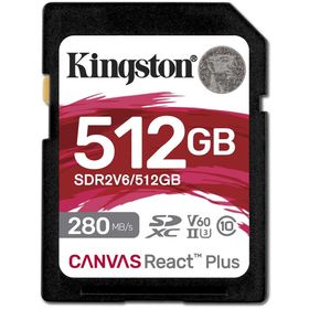 Kingston Canvas React Plus 512GB V60 SD Hafıza Kartı