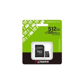 Kingston Canvas Select Plus SDCS3/512GB Class 10 UHS-I U3 A1 V30 512 GB Micro SD Kart