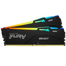 Kingston Fury Beast RGB KF556C40BBAK2/16 16GB (2x8GB) DDR5 5600MHz CL40 Siyah Gaming Ram Bellek