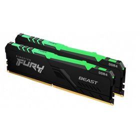 Kingston Kf432c16bbak2/16 16gb Kıngston Fury Beast Rgb Ddr4 3200mhz 2x8g