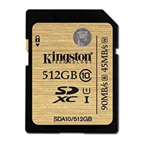 Kingston SDA10-512GB 512GB SDXC UHS-I Class 10 Hafıza Kartı