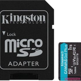 Kingston SDCG3-1 TB microSDXC Canvas Go Plus 170R A2 U3 V30 Card + ADP Hafıza Kartı