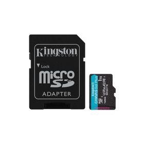 Kingston SDCG3-1 TB microSDXC Canvas Go Plus 170R A2 U3 V30 Card + ADP Hafıza Kartı