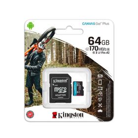 Kingston SDCG3/64GB 64 GB 170MB/S MSD Canvas Go+Hafıza Kartı