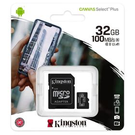 Kingston SDCS2 32GB microSDHC Canvas Select Plus 100R A1 C10 MicroSD Hafıza Kartı