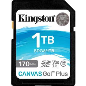 Kingston SDG3-1TB SDXC Canvas Go Plus 170R C10 UHS-I U3 V30 Hafıza Kartı