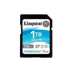 Kingston SDG3-1TB SDXC Canvas Go Plus 170R C10 UHS-I U3 V30 Hafıza Kartı