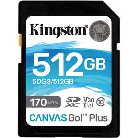 Kingston SDG3 / 512 GB Canvas Go Plus USH-I Hafıza Kartı