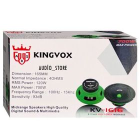 Kingvox KV-1616 700 Watt 16 cm Profesyonel Midrange Hoparlör