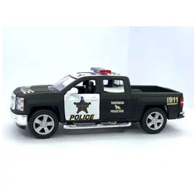 Kinsmart 1:46 2014 Chevrolet Silverado Polis Çek Bırak Oyuncak Araba