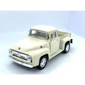 Kinsmart 1956 Ford F-100 Pickup Çek Bırak 5 inç Lisanslı 1:38 Krem Rengi Model Araba