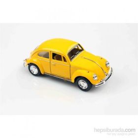 Kinsmart 1967 Volkswagen Beetle Sarı 1:32 Metal Model Araç
