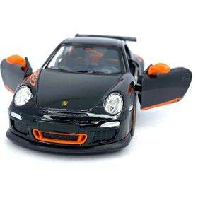 Kinsmart 2010 Porsche 911 GT3 RS 1:36 Çek Bırak 5 İnch Lisanslı Model Siyah Oyuncak Araba