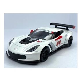 Kinsmart KT5397 Beyaz 2016 Corvette C7.R 1:36 Metal Model Araba