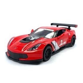 Kinsmart KT5397 Beyaz 2016 Corvette C7.R 1:36 Metal Model Araba