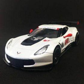 Kinsmart KT5397 Beyaz 2016 Corvette C7.R 1:36 Metal Model Araba