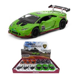 Kinsmart LP620 Yeşil Lamborghini Huracan 2 Süper Trofeo Çek Bırak Lisanslı Oyuncak Araba