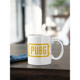 Kio Tasarım PUBG Logo Renkli Baskılı Beyaz Kupa