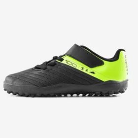 Kıpsta 100 Easy Turf Siyah Sarı Çocuk Halı Saha Ayakkabısı