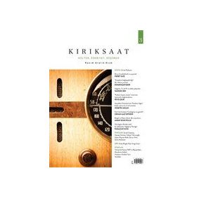 Kırık Saat Kültür Edebiyat Düşünce Dergisi Sayı: 3 Kasım-Aralık-Ocak