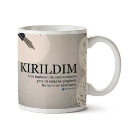 Kırıldım Baskılı Kupa