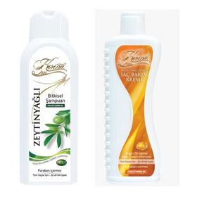 Kırıntı 2000 Zeytinyağlı Bitkisel Şampuan 400 ml + 400 ml Argan Yağlı Yoğun Saç Bakım Kremi