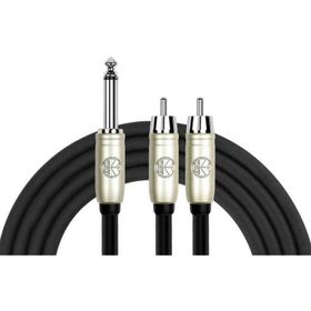 Kırlın 2 mt Y 1/4'' Mono Erkek - 2xRCA Erkek Kablo