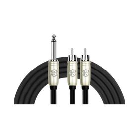 Kırlın 2 mt Y 1/4'' Mono Erkek - 2xRCA Erkek Kablo