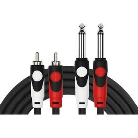 Kirlin 3mt Patch 2x1/4 Mono 2xRCA Kablo