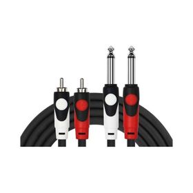 Kirlin 3mt Patch 2x1/4 Mono 2xRCA Kablo