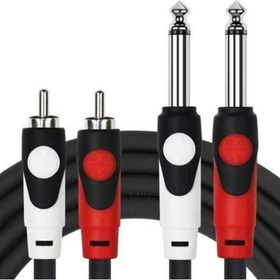 Kirlin 3mt Patch 2x1/4 Mono 2xRCA Kablo