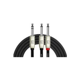 Kirlin 3mt. Y 3,5 mm TRS Plus 2x1/4 Mono Kablo