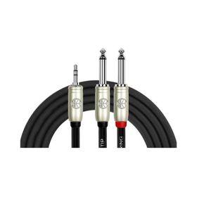 Kirlin 3mt. Y 3,5 mm TRS Plus 2x1/4 Mono Kablo