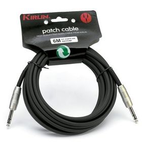 Kırlın AP209PR6MBK 6 m 1/4" Stereo Enstrüman Kablosu