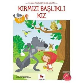 Kırmızı Başlıklı Kız Çıkartmalarla - Sandra Lebrun