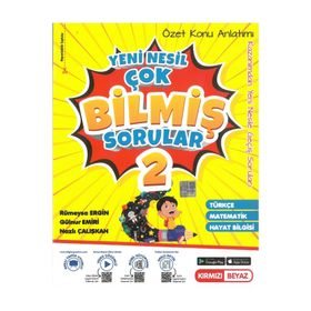Kırmızı Beyaz 2. Sınıf Yeni Nesil Konu Özetli Çok Bilmiş Sorular Soru Bankası