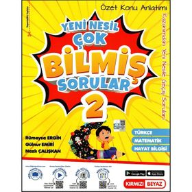 Kırmızı Beyaz 2. Sınıf Yeni Nesil Konu Özetli Çok Bilmiş Sorular Soru Bankası