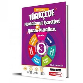 Kırmızı Beyaz 3. Sınıf Noktalama ve Yazım Kuralları Türkçe Soru Bankası