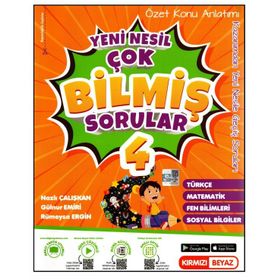 Kırmızı Beyaz 4. Sınıf Yeni Nesil Konu Özetli Çok Bilmiş Sorular Soru Bankası