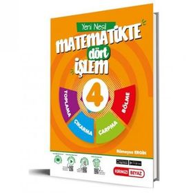 Kırmızı Beyaz 4. Sınıf Yeni Nesil Matematikte Dört İşlem Soru Bankası