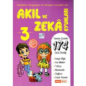 Kırmızı Beyaz Yayınları 3. Sınıf Akıl ve Zeka Oyunları