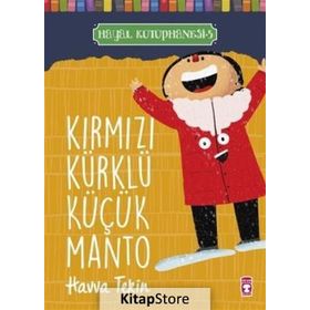 Kırmızı Kürklü Küçük Manto - Havva Tekin