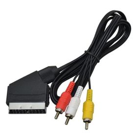 Kırmızı Sarı Beyaz Televizyon Uydu Video Scart Kablo