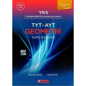 Kırmızı Seri TYT AYT Geometri Soru Bankası Esen Yayınları