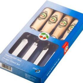 Kirschen 4 Parça Two Cherries Ahşap Saplı Düz Iskarpela Seti