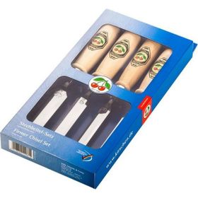 Kirschen 4 Parça Two Cherries Ahşap Saplı Düz Iskarpela Seti