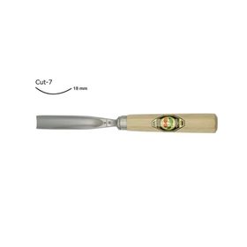 Kirschen Two Cherries Cut7 18 mm Düz Oluklu Ağız Oyma Iskarpelası
