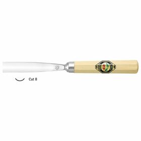 Kirschen Two Cherries Cut8 8 mm Düz Oluklu Ağız Oyma Iskarpelası