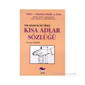 KISA ADLAR SÖZLÜĞÜ - CENAP GÜRAY
