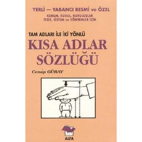 KISA ADLAR SÖZLÜĞÜ - CENAP GÜRAY